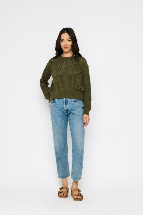 Ellie-Pointelle Pullover
